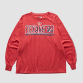 Houston Texans NFL 2000s Long Sleeve T-shirt Red Vintage - Fanatics
