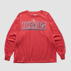 Houston Texans NFL 2000s Long Sleeve T-shirt Red Vintage - Fanatics