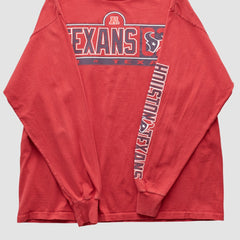 Houston Texans NFL 2000s Long Sleeve T-shirt Red Vintage - Fanatics