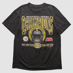 Pittsburgh Steelers 1996 T-shirt Black Vintage - Fanatics