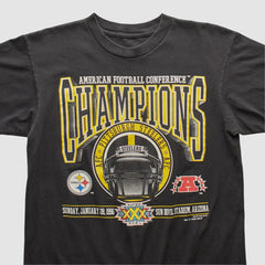 Pittsburgh Steelers 1996 T-shirt Black Vintage - Fanatics