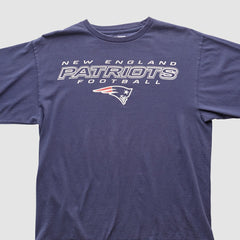 New England Patriots NFL 2000s Long Sleeve T-shirt Navy Vintage - Fanatics