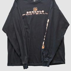 Cincinnati Bengals NFL 2010s Long Sleeve T-shirt Black Vintage - Fanatics