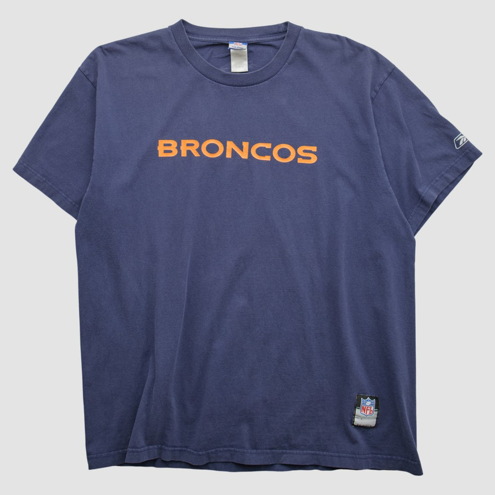 Denver Broncos NFL 2000s T-shirt Navy Vintage - Fanatics