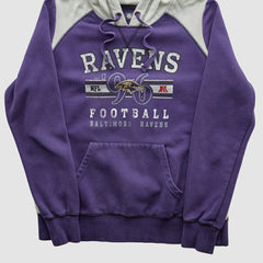 Baltimore Ravens NFL 2010s Hooded Pullover Sweatshirt Purple Vintage - Fanatics