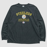 Pittsburgh Steelers Alstyle 2006 Long Sleeve T-shirt Black Vintage - Fanatics