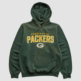 Green Bay Packers Reebok 2000s Hooded Pullover Sweatshirt Green Vintage - Fanatics