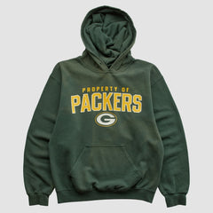 Green Bay Packers Reebok 2000s Hooded Pullover Sweatshirt Green Vintage - Fanatics