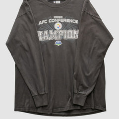 Pittsburgh Steelers NFL 2008 Long Sleeve T-shirt Black Vintage - Fanatics