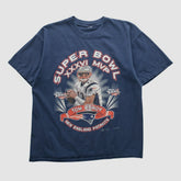 New England Patriots 2002 T-shirt Navy Vintage - Fanatics