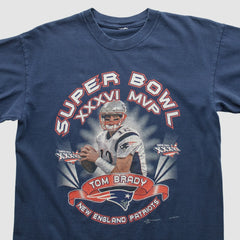 New England Patriots 2002 T-shirt Navy Vintage - Fanatics