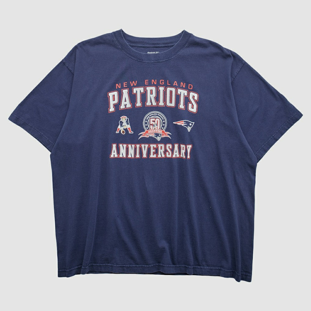 New England Patriots Reebok 2009 T-shirt Navy Vintage - Fanatics