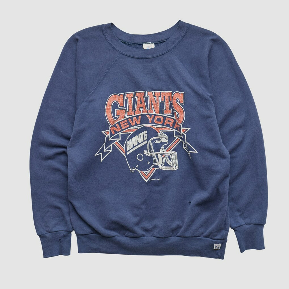 New York Giants Logo Athletic 90s Pullover Sweatshirt Navy Vintage - Fanatics