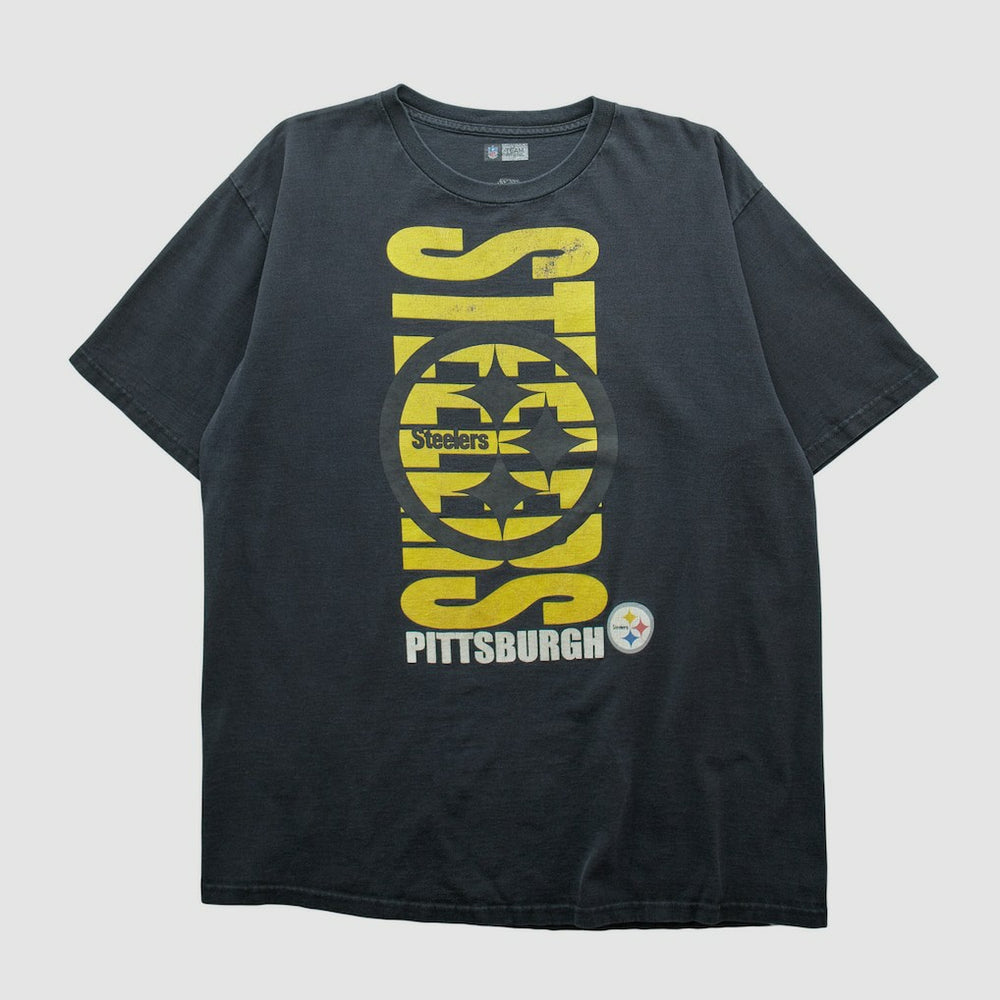 Pittsburgh Steelers NFL 2000s T-shirt Black Vintage - Fanatics
