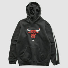Adidas - Chicago Bulls 2010s Hooded Sweatshirt - Black Vintage