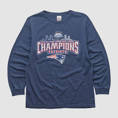 New England Patriots Alstyle 2005 Long Sleeve T-shirt Navy Vintage - Fanatics