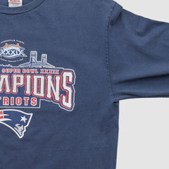 New England Patriots Alstyle 2005 Long Sleeve T-shirt Navy Vintage - Fanatics