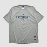 New England Patriots Reebok 2000s T-shirt Heather Gray Vintage - Fanatics
