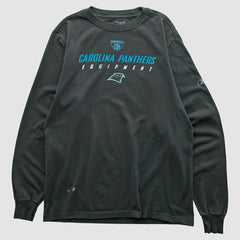 Carolina Panthers Reebok 2000s Long Sleeve T-shirt Black Vintage - Fanatics