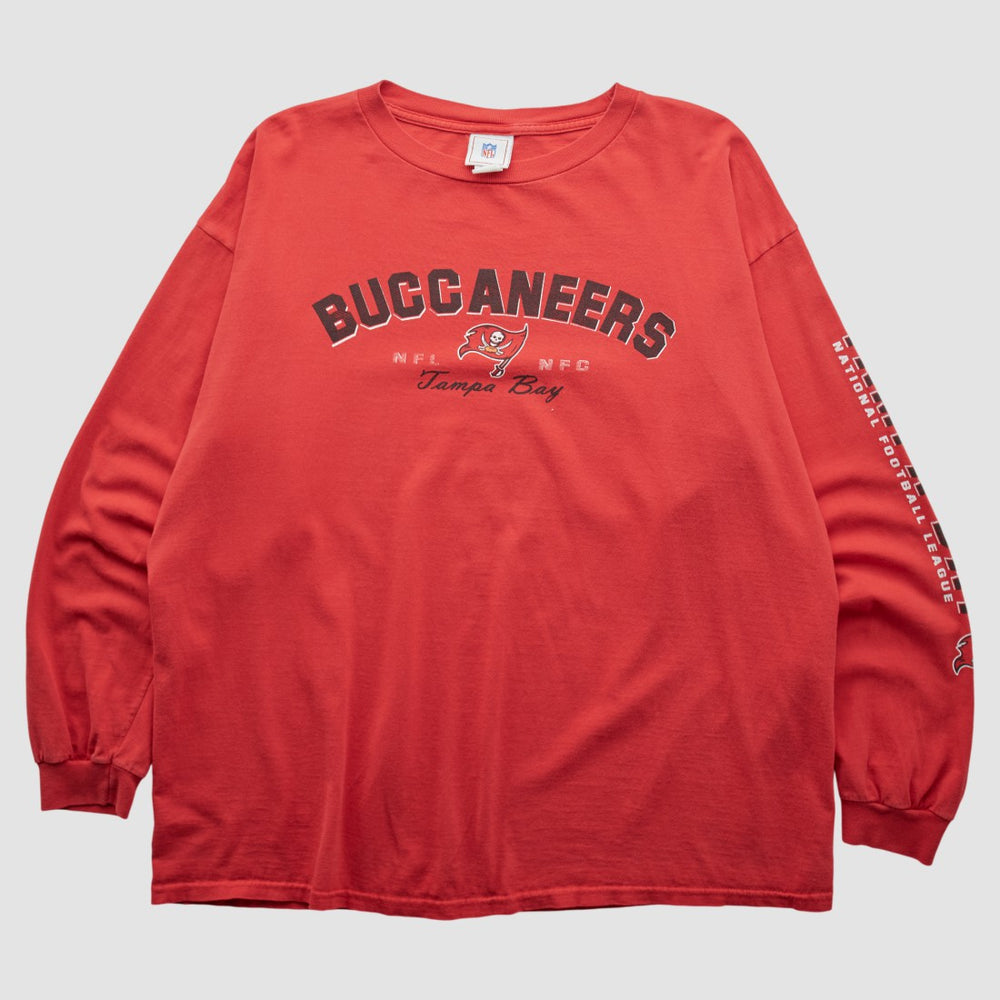 Tampa Bay Buccaneers NFL 2000s Long Sleeve T-shirt Red Vintage - Fanatics