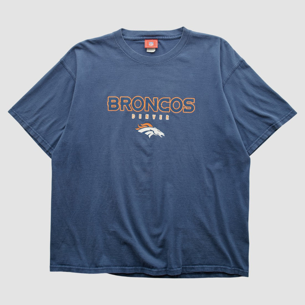 Denver Broncos NFL 2000s T-shirt Blue Vintage - Fanatics