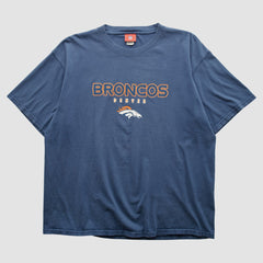 Denver Broncos NFL 2000s T-shirt Blue Vintage - Fanatics