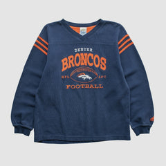 Denver Broncos 2000s Pullover Sweatshirt Navy Vintage - Fanatics