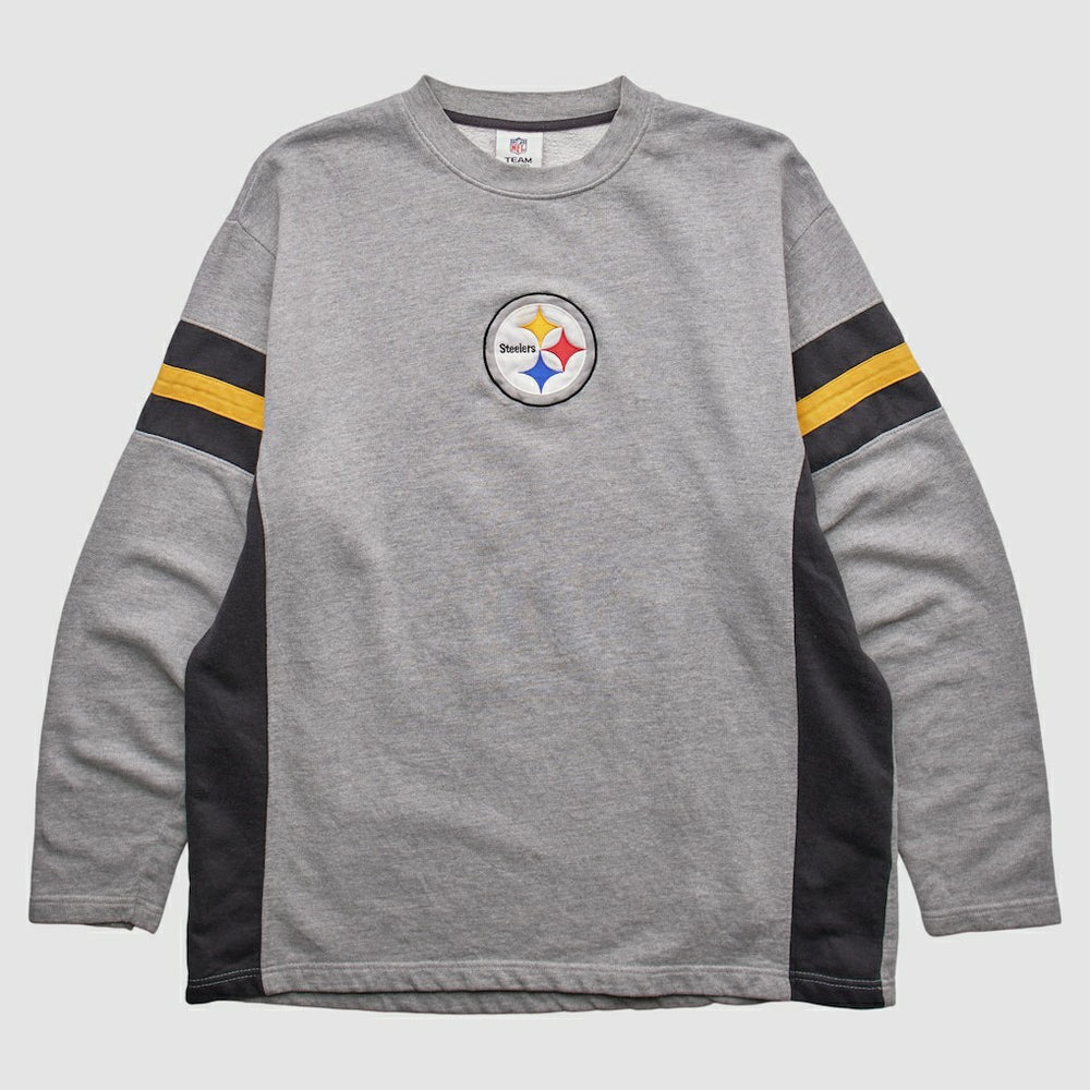 Pittsburgh Steelers NFL 2010s Pullover Sweatshirt Heather Gray Vintage - Fanatics
