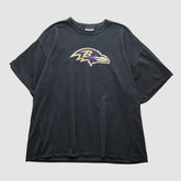 Baltimore Ravens Reebok 2000s T-shirt Black Vintage - Fanatics