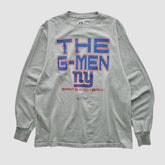 New York Giants NFL 2010s Long Sleeve T-shirt Heather Gray Vintage - Fanatics