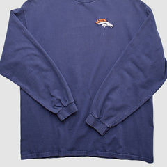 Denver Broncos 90s Pullover Sweatshirt Navy Vintage - Fanatics