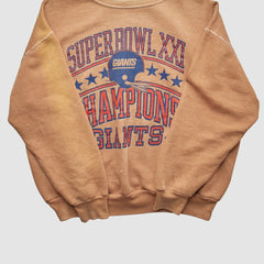 New York Giants Signal 1987 Pullover Sweatshirt Tan Vintage - Fanatics