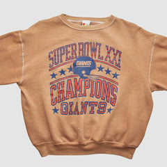 New York Giants Signal 1987 Pullover Sweatshirt Tan Vintage - Fanatics