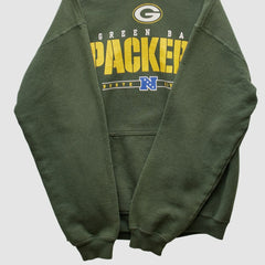 Green Bay Packers NFL 2000s Hooded Pullover Sweatshirt Green Vintage - Fanatics