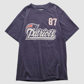 New England Patriots Reebok 2000s T-shirt Navy Vintage - Fanatics