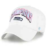 Seattle Seahawks '47 Super Bowl LX Champions Side Patch Clean Up Adjustable Hat White - NFL
