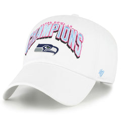 Seattle Seahawks '47 Super Bowl LX Champions Side Patch Clean Up Adjustable Hat White - NFL