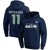 Jaxon Smith-Njigba Seattle Seahawks Super Bowl LX Champions Big & Tall Name & Number Fleece Hoodie College Navy - Fanatics