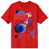 France National Team Abstract Art T-Shirts - Red