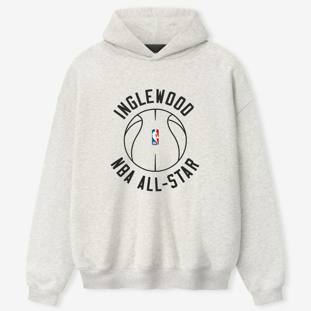 NBA - Fear of God Unisex 2026 NBA All-Star Game x Inglewood 90's Hoodie - Heather Gray
