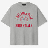 NBA - Philadelphia 76ers Fear of God x Barkley L. Hendricks Unisex 90's T-Shirt - Heather Gray
