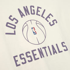 NBA - Los Angeles Lakers Fear of God x Barkley L. Hendricks Unisex 90's T-Shirt - Cream