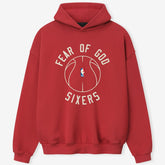 NBA - Philadelphia 76ers Fear of God x Barkley L. Hendricks Unisex 90's Hoodie - Red