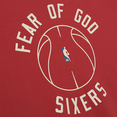 NBA - Philadelphia 76ers Fear of God x Barkley L. Hendricks Unisex 90's Hoodie - Red