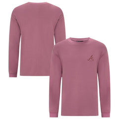 Atlanta Braves Levelwear Bridal Rose Luxe Signature Long Sleeve T-Shirt for sale