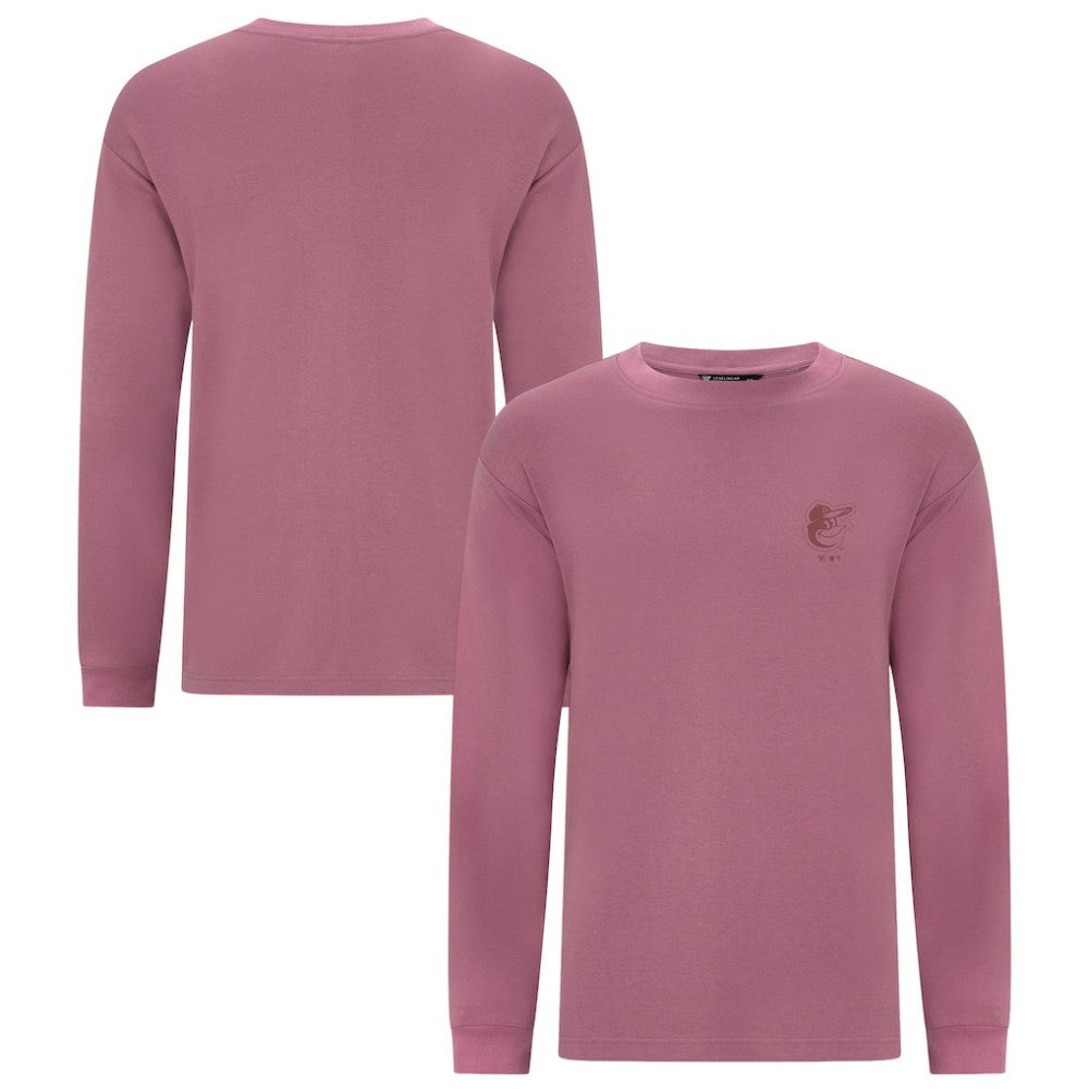 Baltimore Orioles Levelwear Bridal Rose Luxe Signature Long Sleeve T-Shirt Clearance