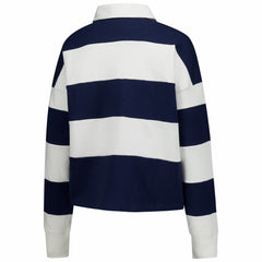New England Patriots '47 Women's Clubhouse Hall Raven Rugby Long Sleeve T-Shirt Navy/White - 47 brand