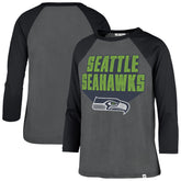 Seattle Seahawks '47 Women's Jetset Ava Raglan Long Sleeve T-Shirt Charcoal - 47 brand