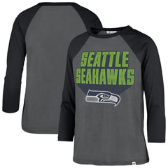 Seattle Seahawks '47 Women's Jetset Ava Raglan Long Sleeve T-Shirt Charcoal - 47 brand