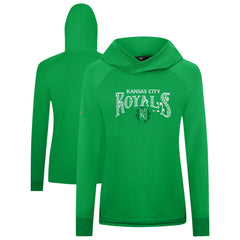 Kansas City Royals Levelwear Women's St. Patrick's Day Slender Raglan Hoodie On Sale